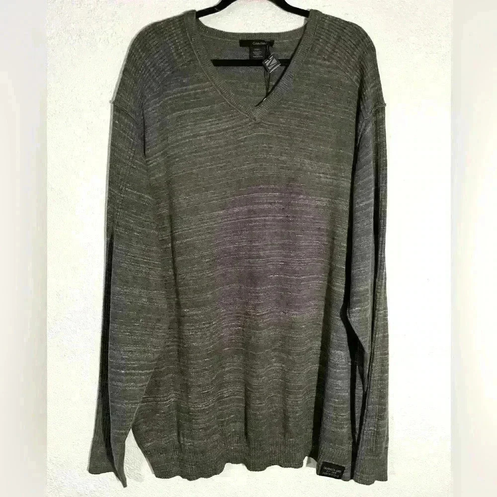 Men’s Gray Calvin Klein Pullover Sweater Size 3X NWOT